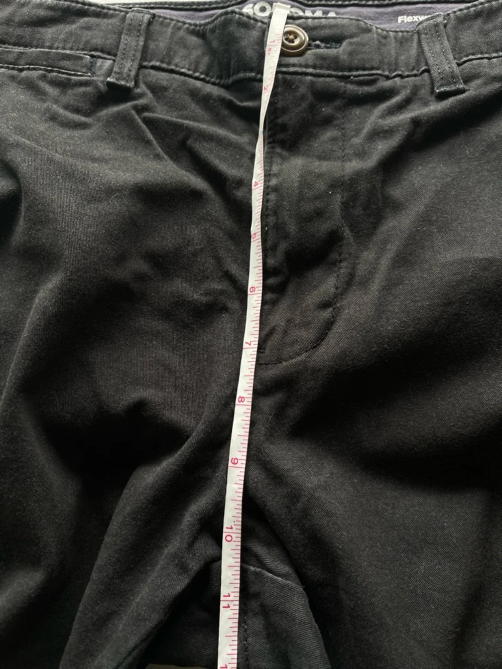 Sonoma Men's Casual Flexwear Pants in Charcoal Black 34/30 - Picture 12 of 13